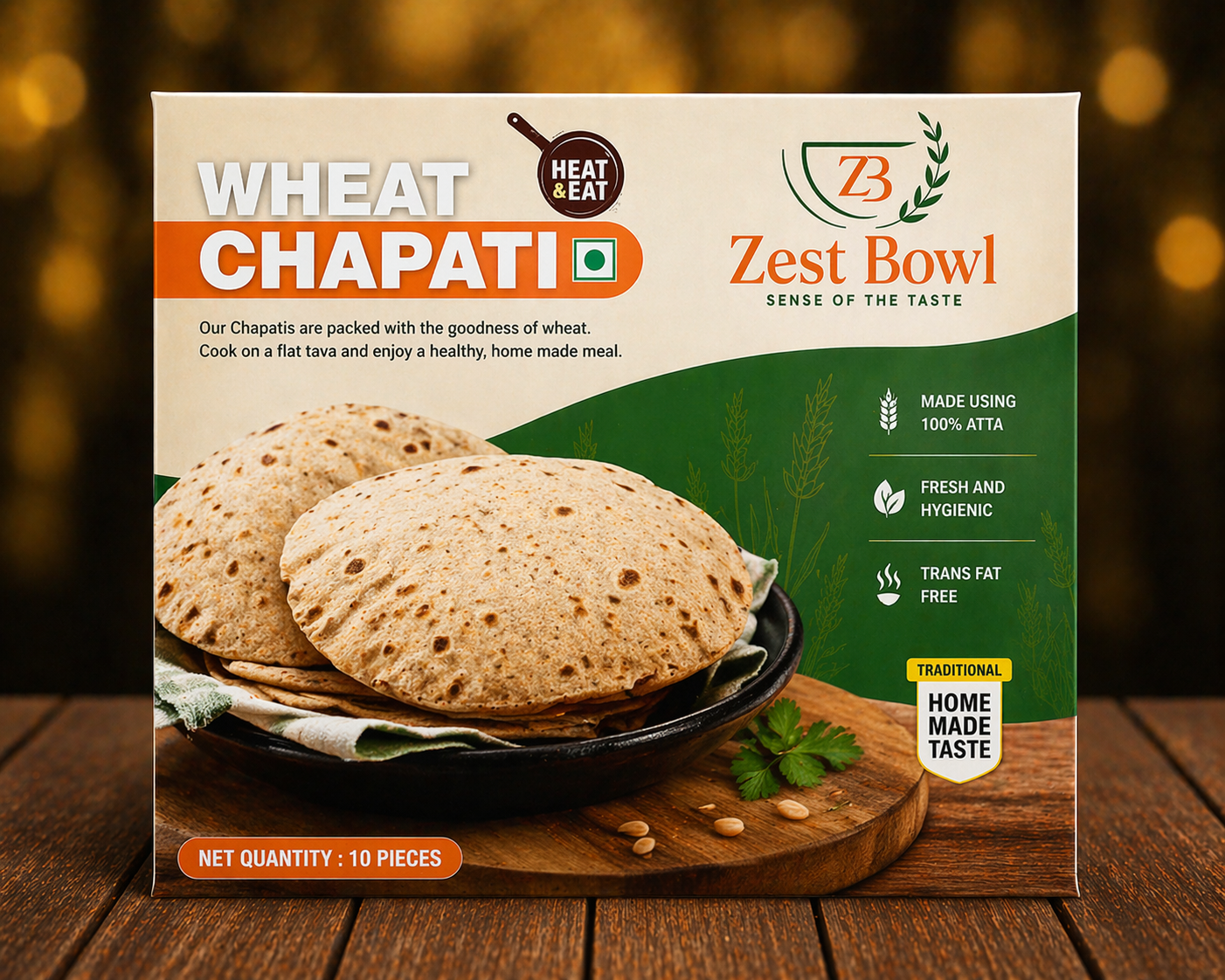half cooked chapathi